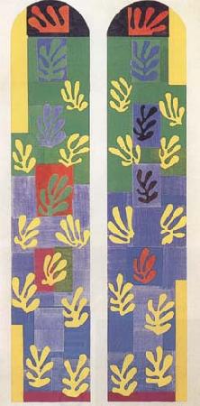 Henri Matisse Pale Blue Stained Glass Window (Apse Window of the Chapel of the Rosary Vence) (mk35)
